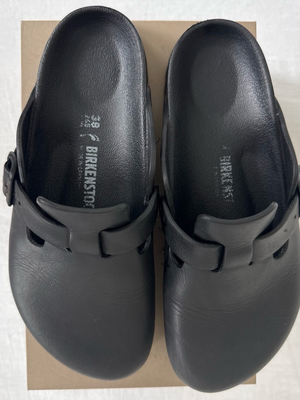 Birkenstock Boston EVA Essentials Clogs in Black